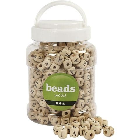 Alphabet Wooden Beads - 200g