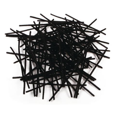Pipe Cleaners, 150mm, Black – Pack of 100
