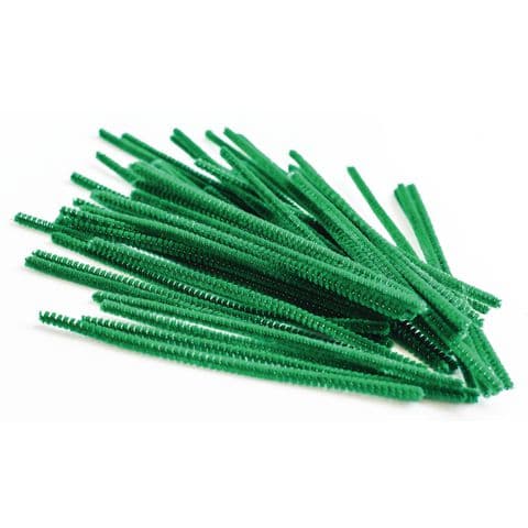 Pipe Cleaners, 150mm, Green – Pack of 100