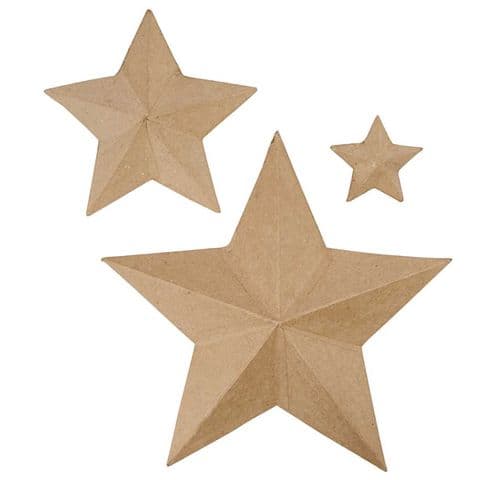 Papier-Mâché Stars - Pack of 6