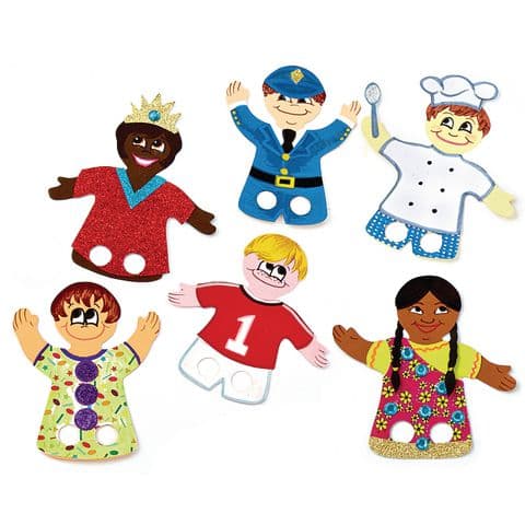 People Finger Puppets Pack of 50
