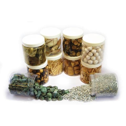 Natural Materials Collage Set - In 10 reusable tubs