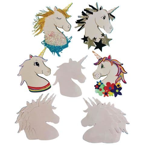 Fantasy/Unicorn Card Heads, 20 x 30cm - Pack of 30