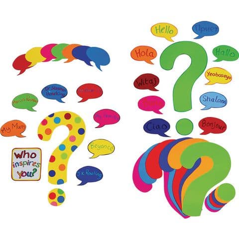 Question Mark Display Boards, 44 x 28cm - Pack of 10
