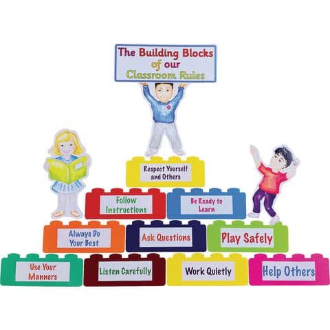 Building Blocks Card Display Shapes, 30 x 12cm - Pack of 70