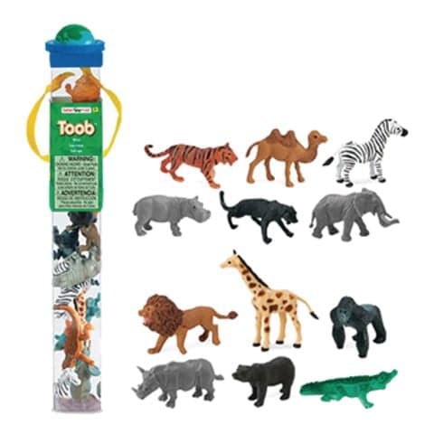 Safari Animal TOOB&reg; Figurine Set - 12 figurines