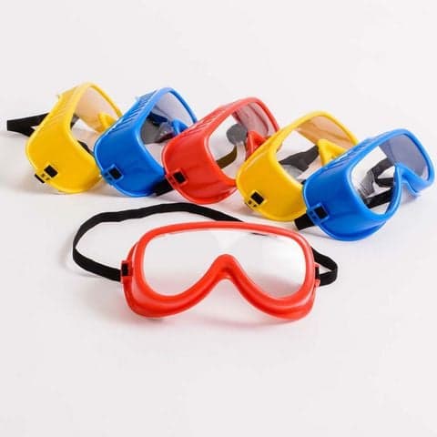 Multicoloured Safety Goggles - Pack of 6