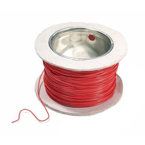 Solid Core Equipment Wire - 100m Reel Red