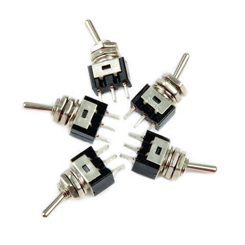 Miniature Toggle Switch Pack of 5