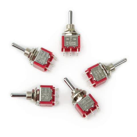 Miniature Toggle Switch -  Pack of 5