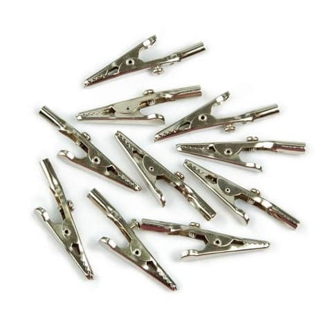 Standard 25mm Crocodile Clips - Pack of 10