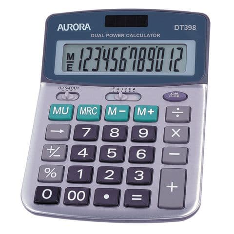 Aurora DT398 Semi Desktop Calculator