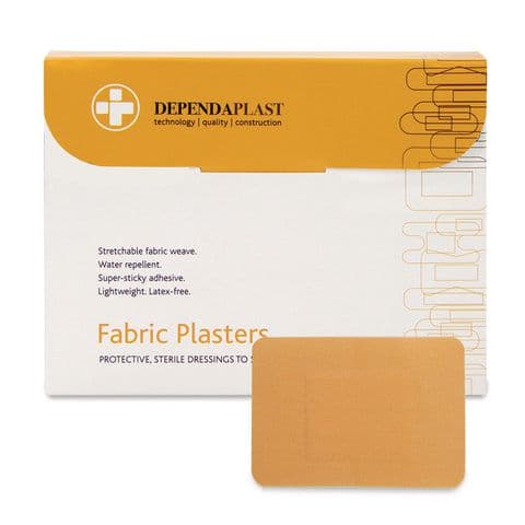 Plasters - Pack of 50, Stretch Fabric, 7.5 x 5cm