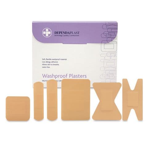 Plasters - Pack of 100 Assorted  Waterproof