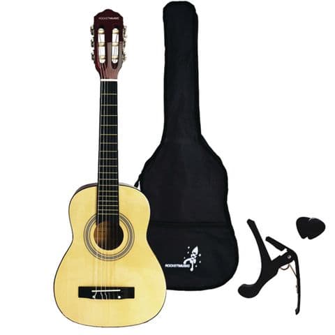 Rocket XF Series 1/2 Classical Spanish Guitar Pack