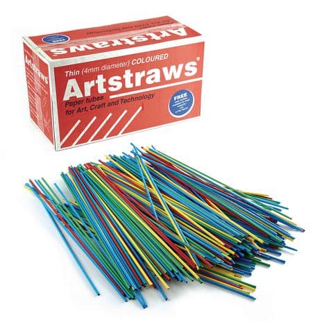 Artstraws, Assorted Colours - Pack of 1800