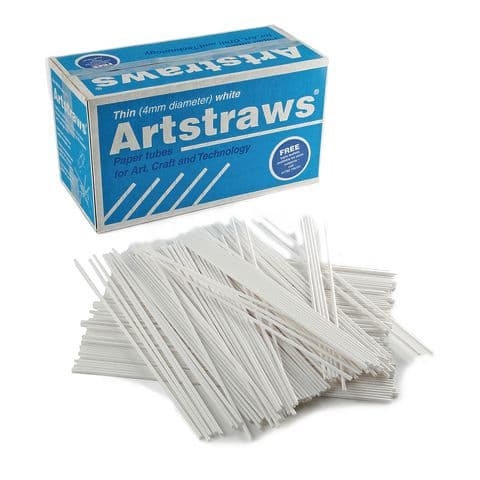Artstraws, White - Pack of 1800