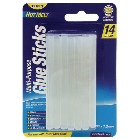 Glue Sticks for Small Hot Melt - Pack of 14
