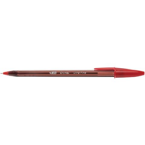 BIC&reg; Cristal Exact Ballpoint Pens, Red – Pack of 20