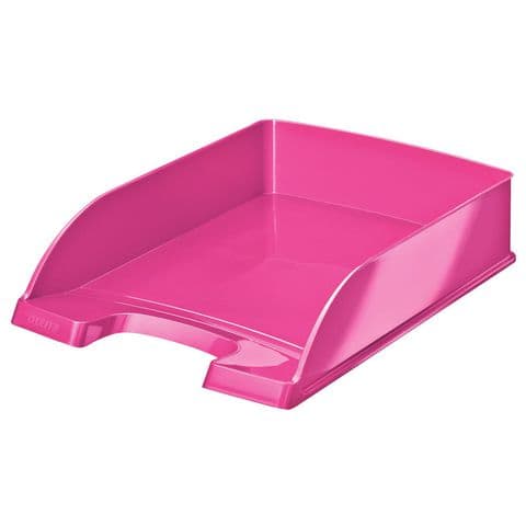 Leitz WOW Letter Tray, A4 - Pink