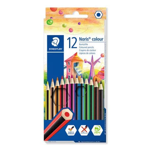 Staedtler Noris&reg; Colouring Pencils, Assorted Colours - Pack of 12