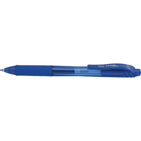 Pentel EnerGel X Retractable Rollerball Pen, Blue - Pack of 12
