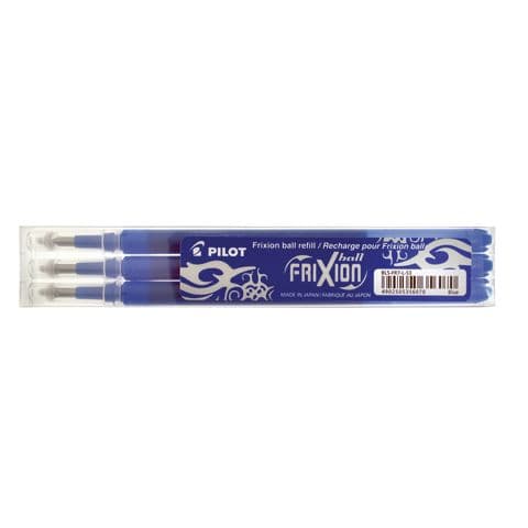 Pilot FriXion Pen Refills, Blue Ink – Pack of 3