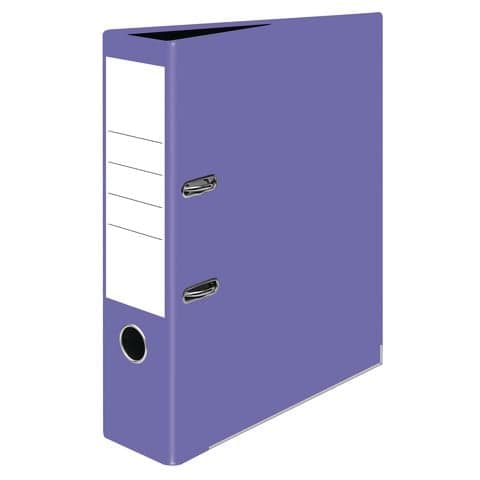YPO Glossy Lever Arch File, A4, Paper on Board, Bright Purple - Pack of 10
