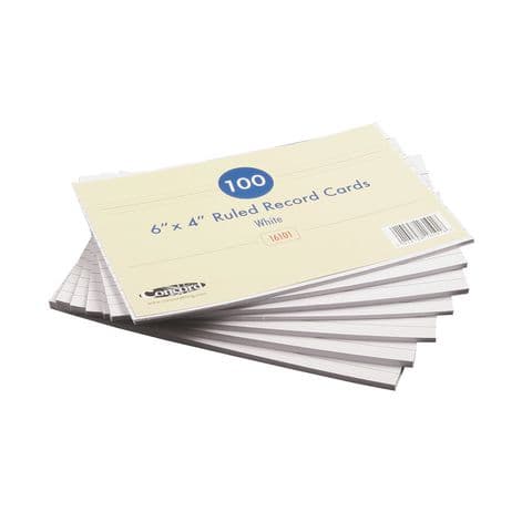 Record Index Cards - 150 x 101mm, Pack of 100
