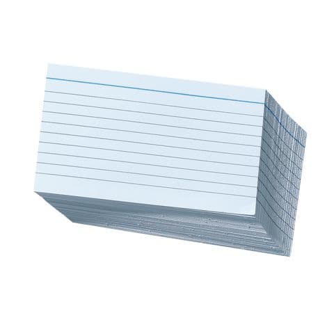 Record Index Cards - 203 x 127mm. Pack of 100