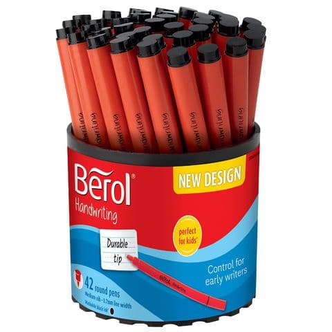 Berol Handwriting Pens, Black – Pack of 42