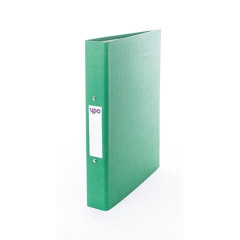 YPO Ring Binder, A4, Paper on Board, 2 Ring, Green - Pack of 10