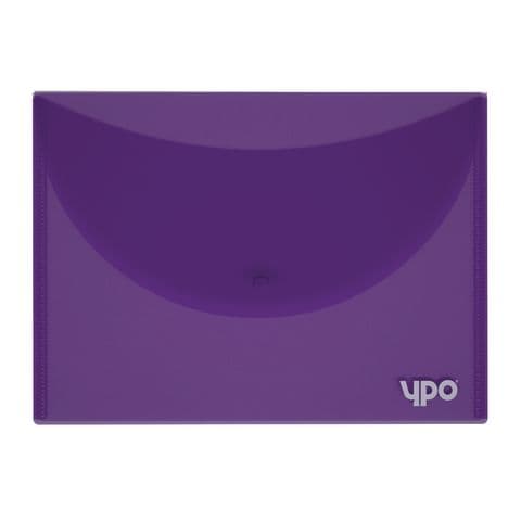 YPO Stud Wallets, A4+, Purple - Pack of 25