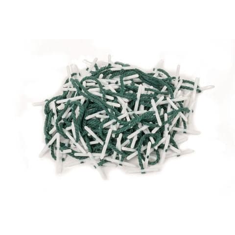 Plastic Treasury Tags - 76mm. Green Cord