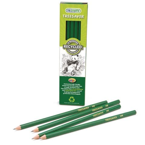 Treesaver Recycled Pencils, HB, Pack of 12