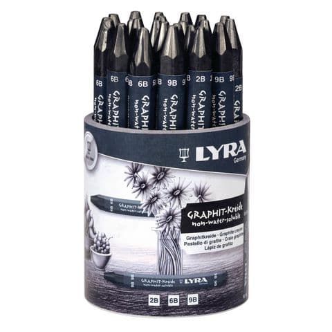 Lyra Graphite Crayons - Tub of 24