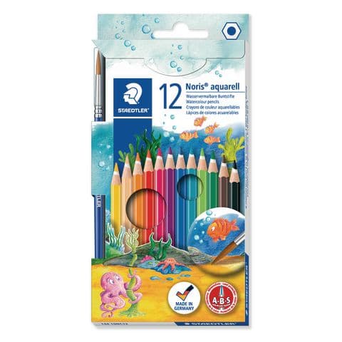 Staedtler Noris&reg; Aquarell Watercolour Colouring Pencils - Pack of 12