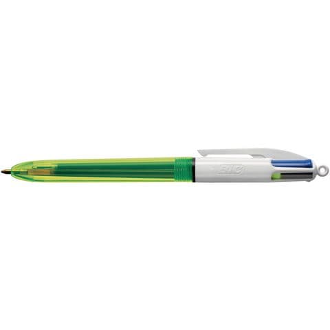 BIC&reg; 4 Colour Fluo Ballpoint Pen - Pack of 12