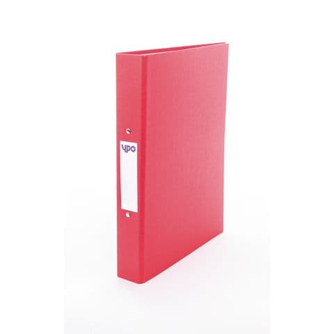 YPO Ring Binder, A4, Paper on Board, 2 Ring, Red - Pack of 10