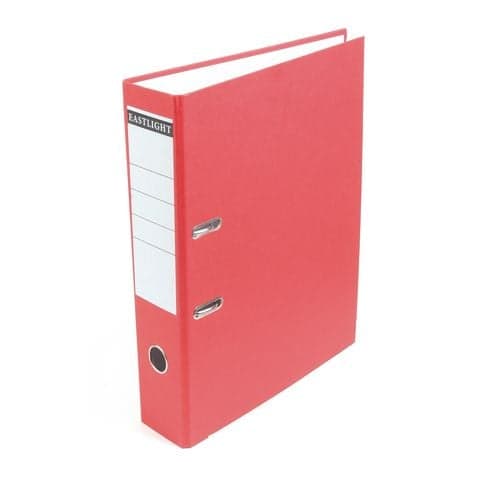 YPO Lever Arch File, Foolscap, Paper on Board, Red
