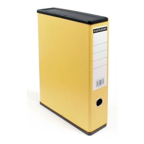 Box File, Foolscap, Paper on Board, Yellow