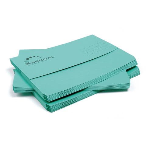 Document Wallets - Pack of 25. Green