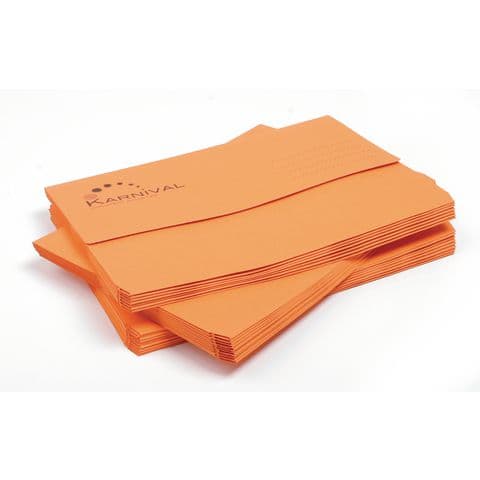 Document Wallets - Pack of 25. Orange