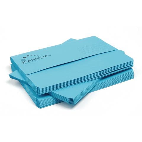 Document Wallets - Pack of 25. Blue