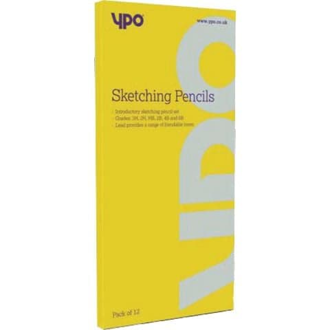 YPO Economy Sketching Pencils, 4B – Pack of 12