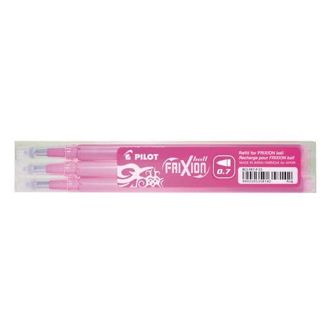 Pilot FriXion Pen Refills, Pink Ink – Pack of 3