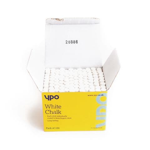 YPO Chalk - Pack of 100 x White