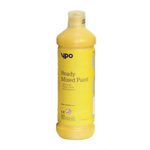 YPO Ready Mixed Paint, Yellow – 1 Litre Bottle