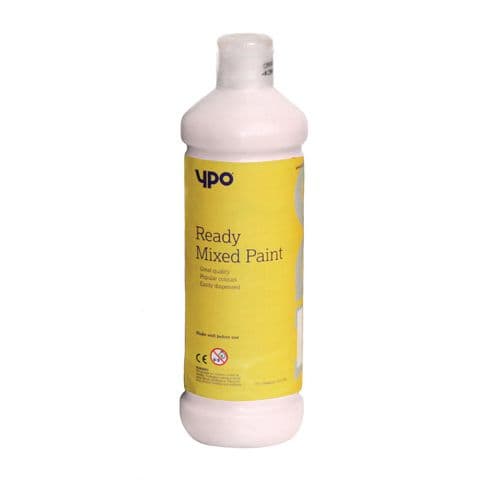 YPO Ready Mixed Paint, White – 1 Litre Bottle