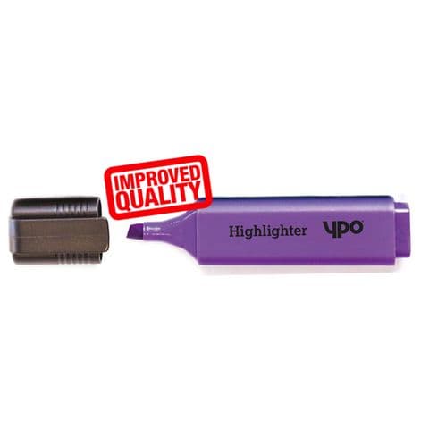YPO Highlighters, Purple – Pack of 10